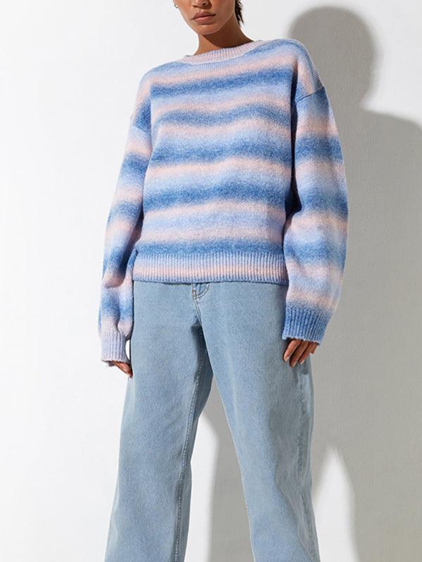 Women's Pastel Ombre Pullover Sweater - SALA