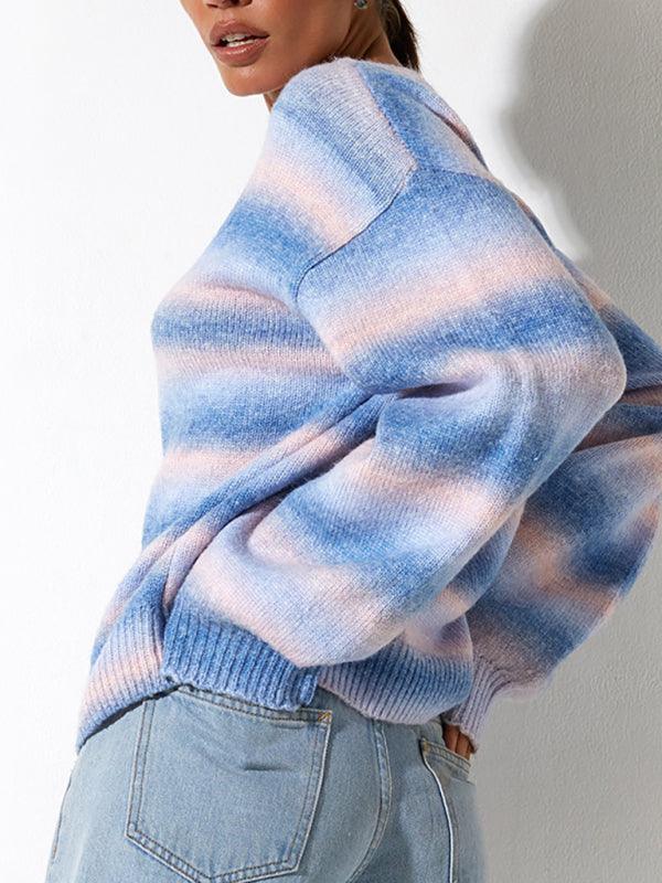 Women's Pastel Ombre Pullover Sweater - SALA