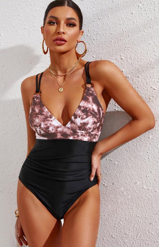 Women's Printed One Piece Swimsuit - SALA