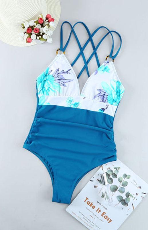 Women's Printed One Piece Swimsuit - SALA