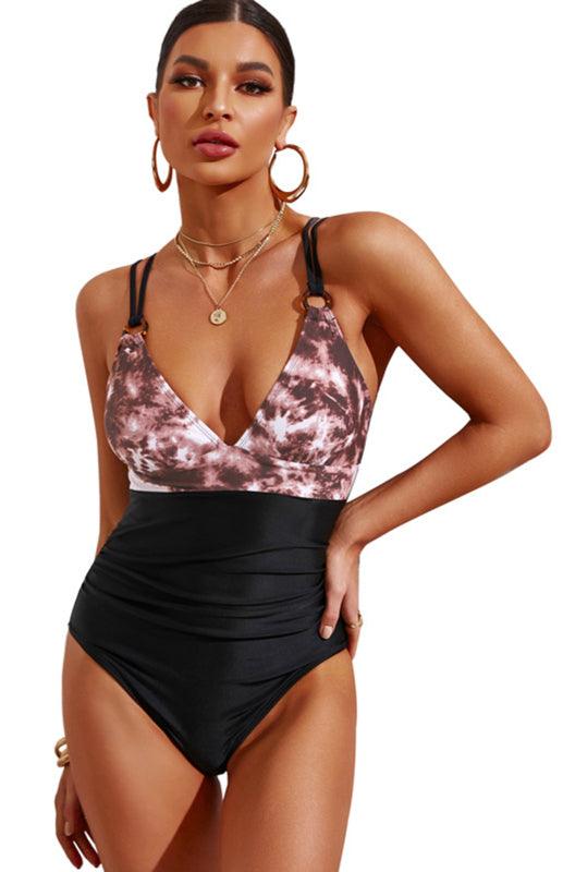 Women's Printed One Piece Swimsuit - SALA