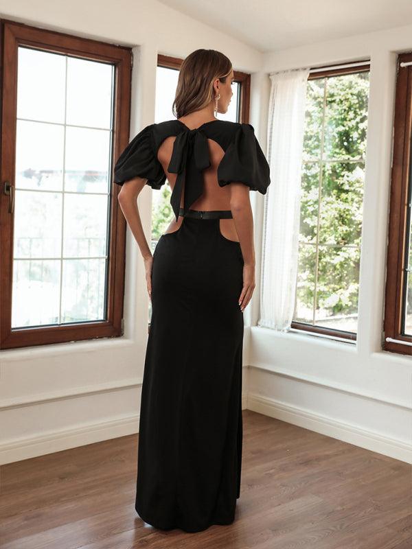 Women's Puff Sleeve Cocktail Dress - SALA