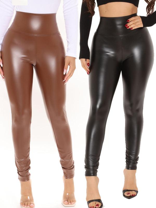 Women’s Pull-on Styling Faux Leather Legging - SALA