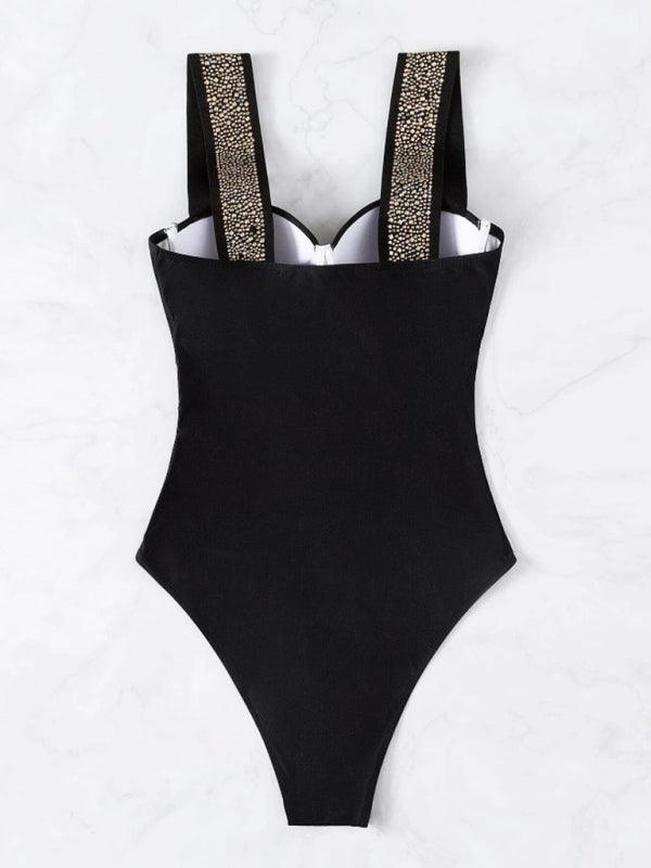 Women's Rivet Push-up One-piece Swimsuit - SALA