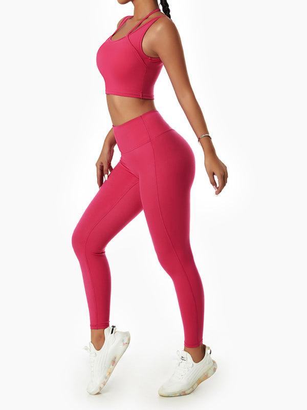 Women's Sexy Outdoor Running Fitness Clothes Tight-Fitting Quick-drying Sports Suit