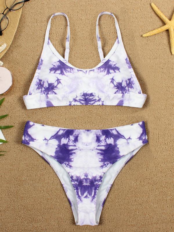 Women’s Two-Piece Tie-Dye Push-up Bikini Swimsuit - SALA