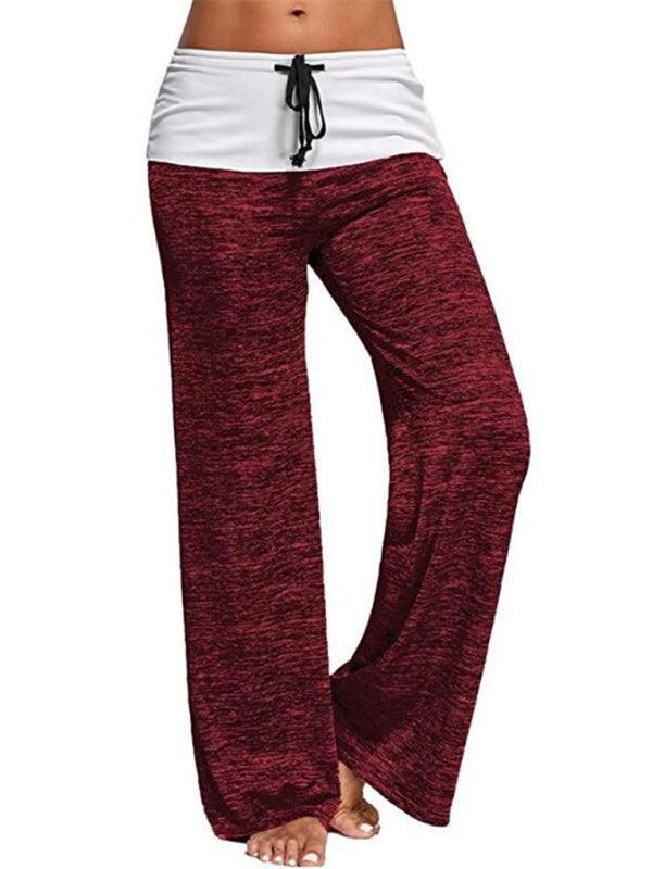 Women's Wide-leg Drawstring Yoga Pants - SALA